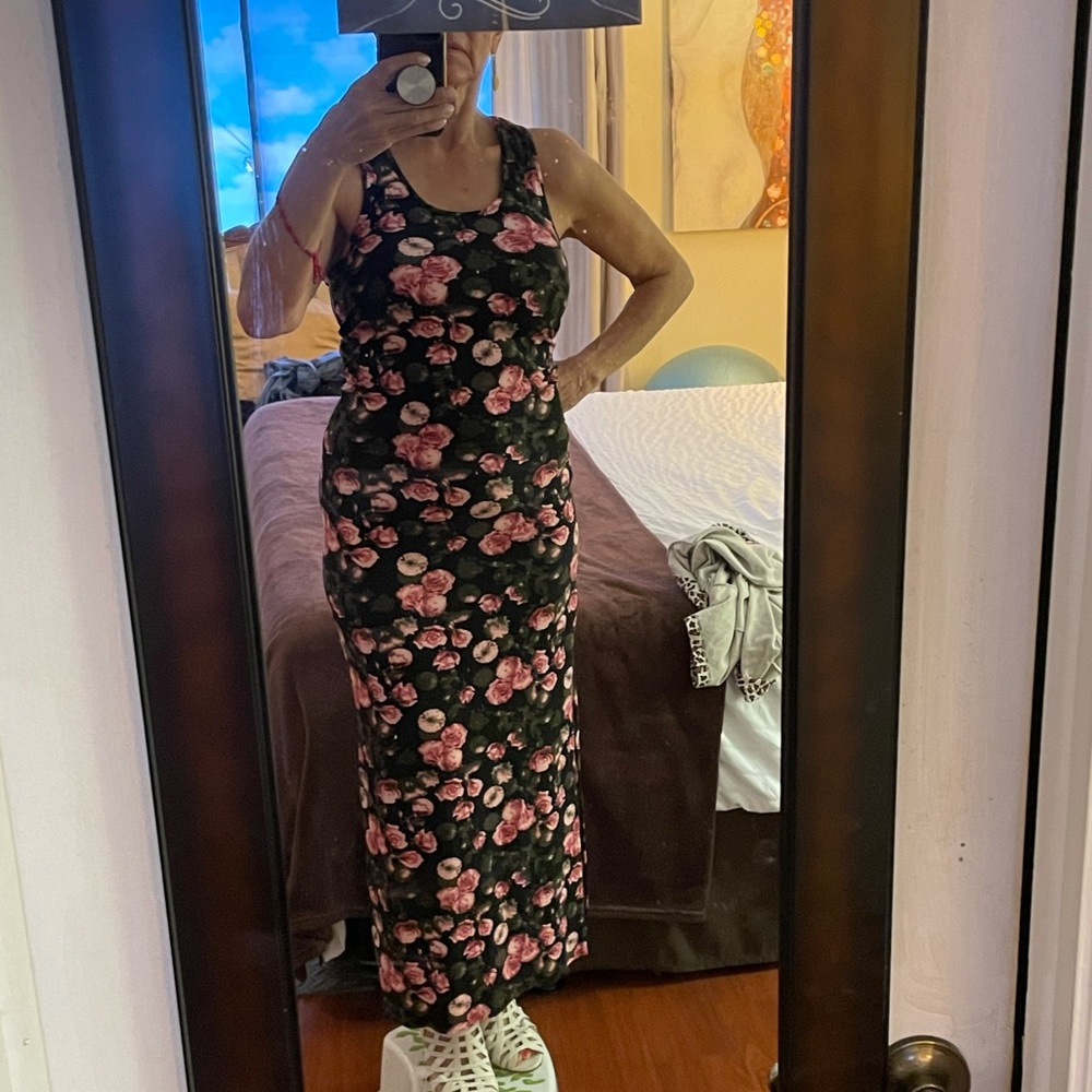 H&M long floral summer dress. Slits on both sides.